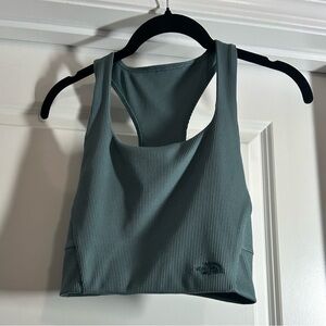 The North Face Teal Ribbed Sports Bra